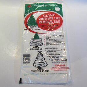 Holiday Trims Tree White Removal Bag (1 Bag) 130" Circumference x 90" Tall-NEW